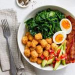 Alexia Crispy Seasoned Potato Puffs Roasted Garlic and Cracked Black Pepper, 19 oz (Frozen)