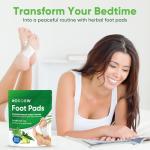 AOSORW Natural Cleansing Foot Pads - Ginger Mugwort Bamboo Vinegar - Relieves Stress and Fatigue - Improves Sleep and Supports Body Cleansing - Premium Foot Care - 30 Pads (Pack of 1)