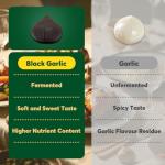 ONETANG Black Garlic 8.82 Oz (250g.), Whole Black Garlic Fermented for 90 Days, Super Foods, Non-GMO, Non-Additives, High in Antioxidants, Ready to Eat for Snack Healthy, Healthy Recipes