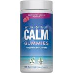 Natural Vitality Calm, Magnesium Citrate Supplement, Stress Relief Gummies, Supports a Healthy Response to Stress, Gluten Free, Vegan, Raspberry Lemon, 120 Gummies