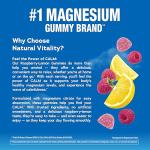 Natural Vitality Calm, Magnesium Citrate Supplement, Stress Relief Gummies, Supports a Healthy Response to Stress, Gluten Free, Vegan, Raspberry Lemon, 120 Gummies