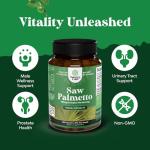 Extra Strength Saw Palmetto Extract - Advanced Herbal Complex for Hair Health and Urinary Support with Plant Sterols & Flavonoids - Potent Herbal Supplement with 500mg per Serving - 200 Capsules