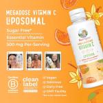 MaryRuth's Megadose Liquid Vitamin C Liposomal | 500 mg Per Serving | Ultra Absorption | Immunity | Antioxidant Support | Collagen Formation | Vegan | Gluten Free | Sugar Free | 7.6 Oz | 30 Servings