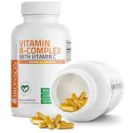 Bronson Vitamin B Complex with Vitamin C - Immune Health, Energy Support & Nervous System Support - Non-GMO, 250 Vegetarian Capsules