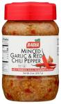 Badia Minced Garlic & Red Chili Pepper 8 oz – Spicy Savory Blend with Garlic and Crushed Red Pepper Flakes