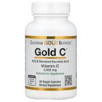 California Gold Nutrition C, Vitamin C, 1000 mg Veggie Capsules, 60 Count