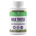 Paradise Herbs Milk Thistle, Active Whole Spectrum Extract, Super Potent, Ultra Pure, Vegan, Non GMO, Gluten Free, 120 Vegetarian Capsules