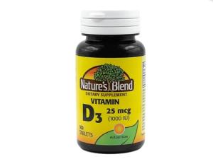 NAT B VIT D3 TB 1000IU 100 by Nature's Blend