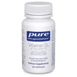 Pure Encapsulations Vitamin D3 25 mcg (1,000 IU) - Supplement to Support Bone, Joint, Breast, Heart, Colon & Immune Health - with Premium Vitamin D - 60 Capsules