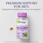 SOLARAY Saw Palmetto Extract - Prostate Health and Urinary Tract Support - 136 mg Fatty Acids and Sterols - Lab Verified, 60-Day Money-Back Guarantee (60 Servings, 60 Softgels)