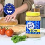 Spice World Minced Garlic – Bulk 48 oz Garlic Container – Ready-to-Use Seasonings for Cooking, Reduce Prep Work and Easily Add Flavor