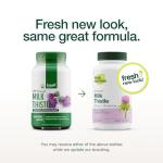 Fresh Nutrition Organic Milk Thistle Supplement - Potent Strength – 4 Month Supply – Silymarin Thistle Seed Standardized Extract 4:1 - Made in The USA - 120 Capsules