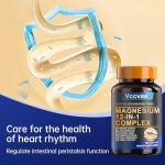 Magnesium Complex 700mg – 12-in-1 Magnesium Supplement with Glycinate, Citrate, Malate, Oxide, Taurate & More – High Absorption for Muscle, Heart, Sleep, Bone, Nerve Support –120 Capsules