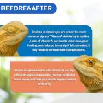 NUTRIARISE Reptile Vitamin A Supplement – Eye Health Support for Lizards, Turtles, Snakes & Amphibians – Promotes Growth, Vision & Immunity