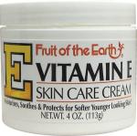 Fruit of the Earth Vitamin E Skin Care Cream 4 Ounce Cream