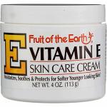 Fruit of the Earth Vitamin E Skin Care Cream 4 Ounce Cream
