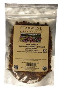 Organic Saw Palmetto Berry Cut & Sifted, 4 Oz