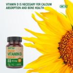 Deva Vegan Vitamin D3 1000 IU - 90 Tablets