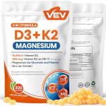 VEV Vitamin D3 K2, Magnesium & Zinc Support