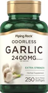 Piping Rock Odorless Garlic Supplement - 250 Softgels