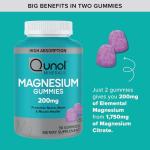 High Absorption Magnesium Gummies 200mg, 90 Ct