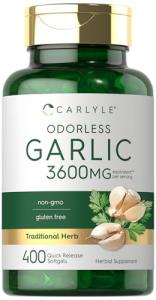 Carlyle Odorless Garlic Softgel Supplement - 400 Count