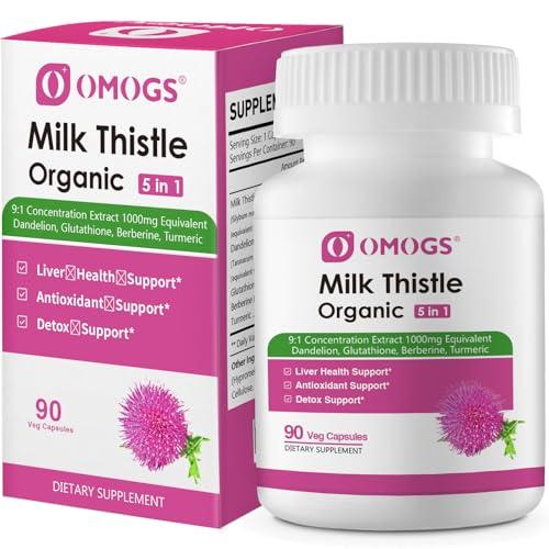 Organic Milk Thistle Liver Support with Dandelion & Turmeric