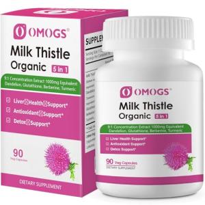Organic Milk Thistle Liver Support with Dandelion & Turmeric