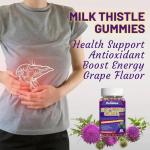 Milk Thistle Gummies for Liver Detox, 60 Count
