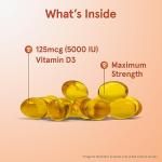 Vitamin D3 125 mcg Softgels for Immune Support