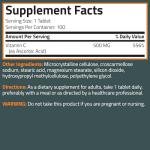 Vitamin C 500 MG Vegetarian Immune Support Tablets