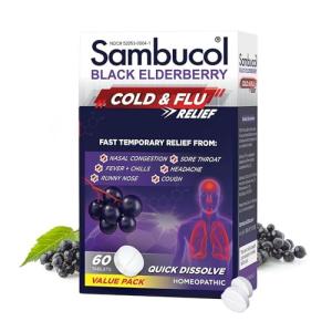 Sambucol Cold Relief Tablets with Elderberry & Zinc