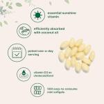 Vitamin D3 5000 IU Softgels with Coconut Oil