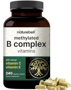 NatureBell Methylated B Complex - 240 Veggie Capsules