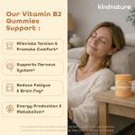 kindnature Vitamin B2 Gummies - Vegan Riboflavin 400mg