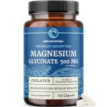 Magnesium Glycinate 500mg for Muscle Relaxation, 120ct