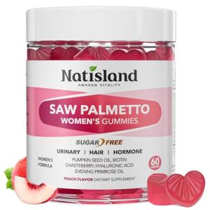 NATISLAND Organic Saw Palmetto Gummies for Women