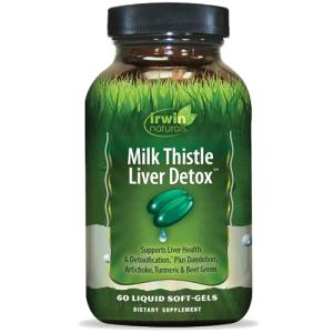 Irwin Naturals Milk Thistle Liver Detox 60 Softgels