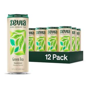 Zevia Green Tea, Zero Sugar, 12-Pack Cans