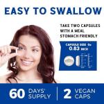 Vitalibre 10 in 1 Magnesium Complex, 420mg Elemental Magnesium | Ultra Strength, Max Absorption | Chelated Magnesium Supplement for Sleep, Nerves & Heart Health | Non-GMO, 120 Vegan Capsules