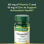 Nature's Bounty Vitamin C + Zinc, 60 Tablets
