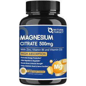 Nature Target Magnesium Citrate with Zinc & Vitamin D