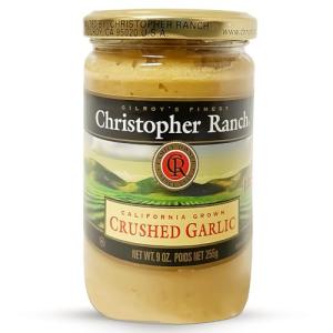 Crushed Garlic in Olive Oil - 9 Oz Jar