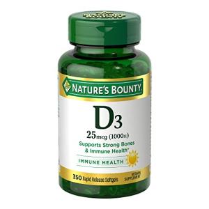 Nature’s Bounty D3 25mcg 350 Softgels