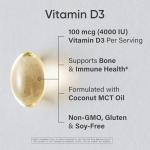 Sports Research Vitamin D3 4000 IU Softgels