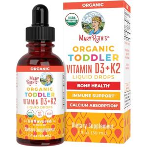 MaryRuth Organics D3 K2 Drops for Kids
