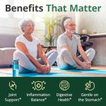 Turmeric Curcumin Supplement with Boswellia Serrata, Ginger Root, Organic Turmeric Powder & Black Pepper - 95% Curcuminoids Turmeric Supplement with Boswellia Extract - 60 Gluten Free Tumeric Capsules