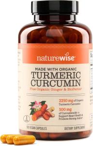 NatureWise Turmeric Curcumin 2250mg - 180 Capsules