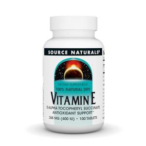 Source Naturals Vitamin E, 400 iu Fat-Soluble Antioxidant - 100 Tablets