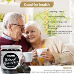 RioRand Black Garlic 454g Whole Peeled, 90-Day Aged 1 Lb Jar, No Added Preservatives, Ready to Eat